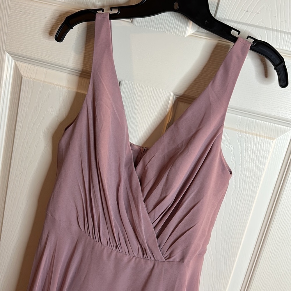 CELEBRATE DB STUDIO v-neck tank full skirt bridesmaid dress in Quartz F20228 - Picture 4 of 8